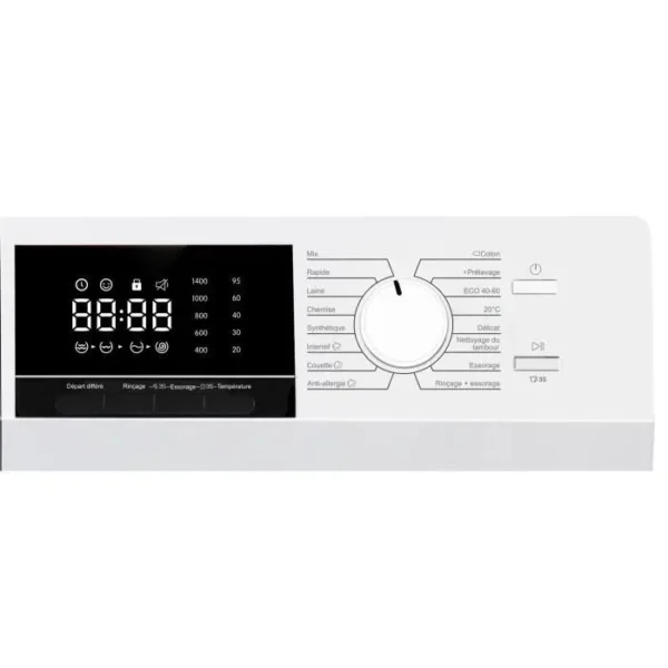 Lave-linge hublot CONTINENTAL EDISON CELL10140W2 - 10 kg - Largeur 60 cm -  Classe A -1400 trs/min - moteur induction - Blanc – Image 2