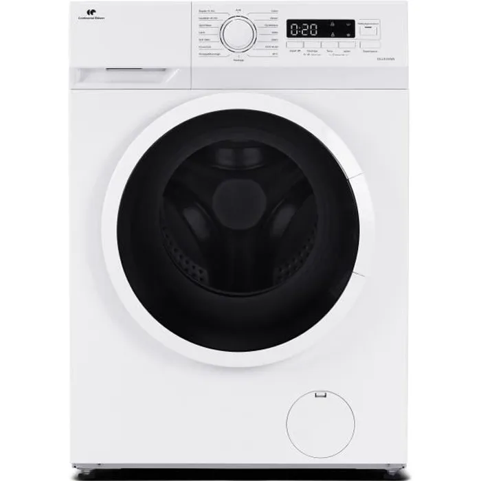 Lave-linge hublot CONTINENTAL EDISON CELL712IS2 - 7 kg - Largeur 59,5 cm - Classe A - 1200 trs/min -  moteur induction - silver