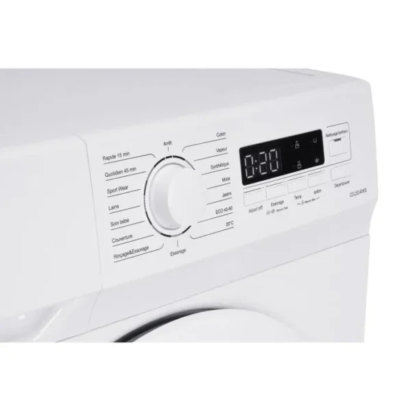 Lave-linge hublot CONTINENTAL EDISON CELL712IS2 - 7 kg - Largeur 59,5 cm - Classe A - 1200 trs/min -  moteur induction - silver – Image 4