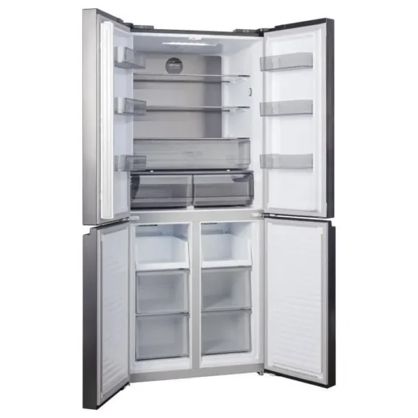 CHiQ Réfrigérateur Congélateur avec une capacité de 415 Litres, congélation rapide, Silencieux Reversible Doors, E – Image 2