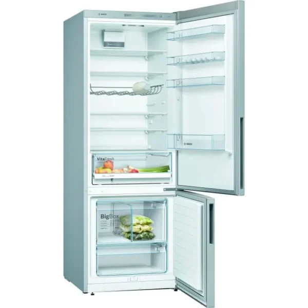 BOSCH KGV58VLEAS - Réfrigérateur combiné - 500 L (376 L + 124 L) - Froid low frost grande capacité- L 70 x H 191 cm - Inox – Image 2