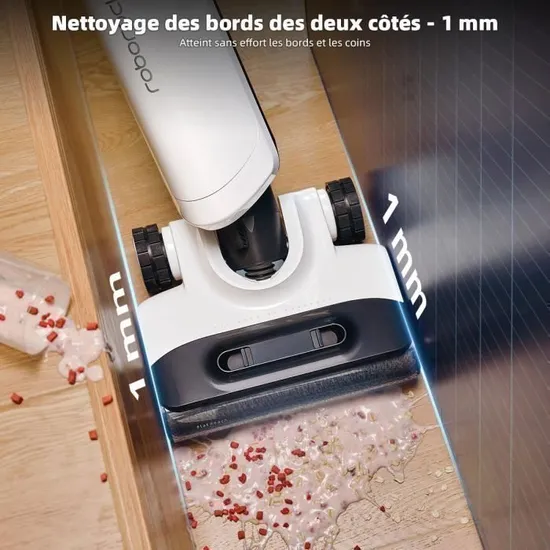 Roborock Flexi Pro Aspirateur Balai Laveur ,Double Nettoyage des Bords, Auto-lavage à L'eau Chaude – Image 2