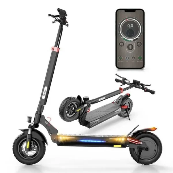 Trottinette Electrique iScooter iX3 800W Autonomie 40KM 10" Batterie 48V 10Ah APP Double Amortisseurs – Image 4