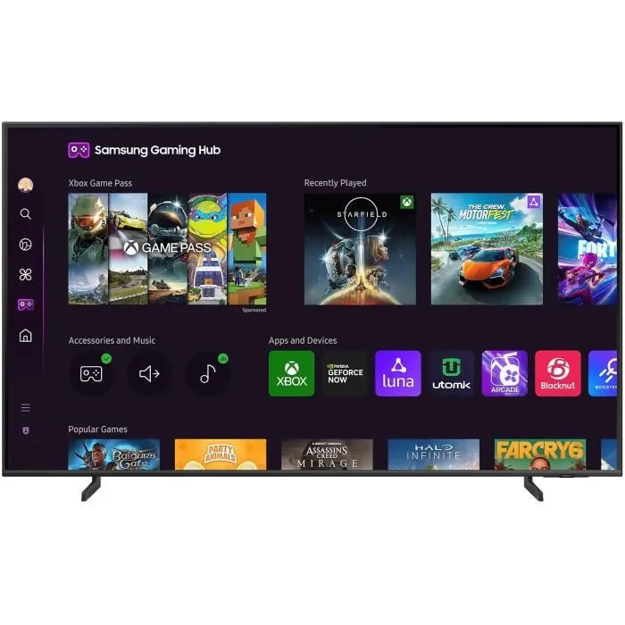 Samsung 75Q60D - TV QLED 75" (190 cm) - 4K UHD 3840x2160 - HDR - Smart TV - Gaming Hub - 3xHDMI - 3xHDMI - WiFi – Image 2