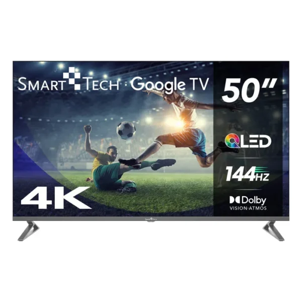 Smart Tech TV QLED 144Hz 4K UHD 50' (127 cm) 50QG04G Google TV- 4xHDMI - 2xUSB - Dolby Vision - Dolby Atmos-HDMI 2.1