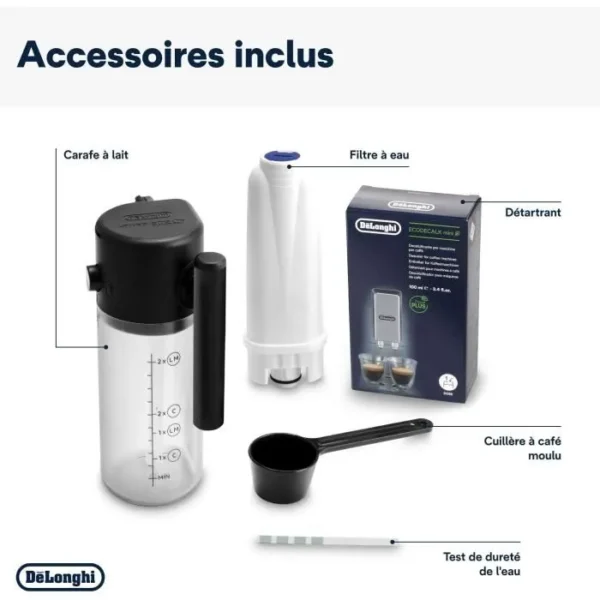 Machine expresso broyeur DELONGHI Magnifica Start ECAM220.61.W - Blanc inox - machine à café à grains – Image 8