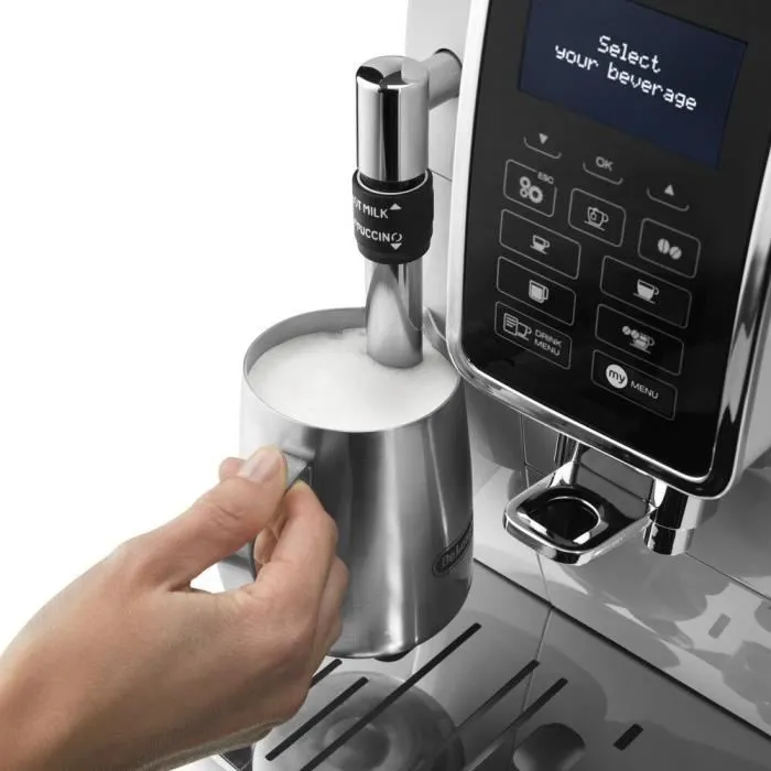 Machine expresso automatique avec broyeur - DELONGHI DINAMICA ECAM 350.35.SB Ecran 4 recettes - Silver – Image 4