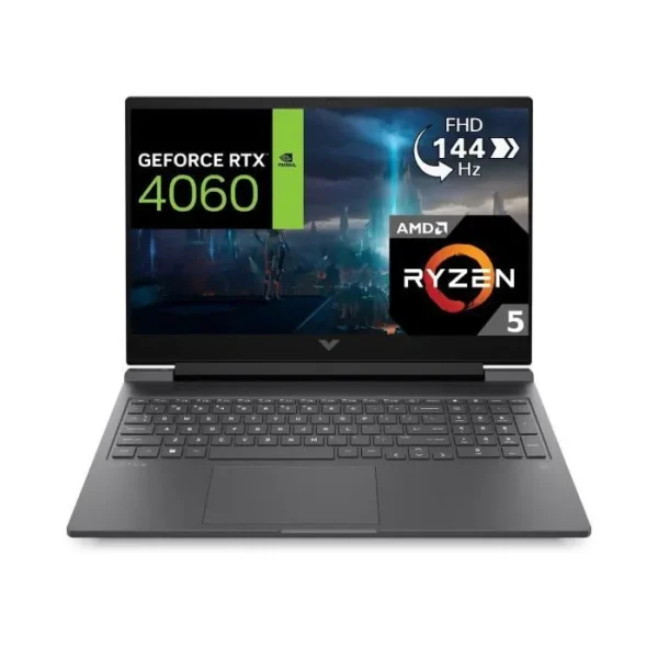 PC Portable Gamer HP Victus 16-s1034nf - Sans Windows - 16,1" FHD 165Hz - RTX 4060 8Go - Ryzen 5-8645HS - 16Go - 512Go SSD - AZERTY