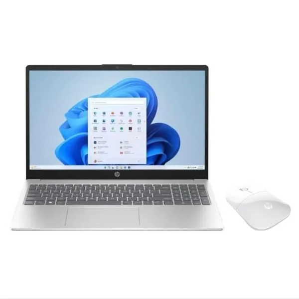 PC Portable HP 15-fc0071nf - Windows 11 - 15,6" FHD - Ryzen 5-7520U - RAM 16Go - Stockage 512Go SSD - AZERTY + Souris