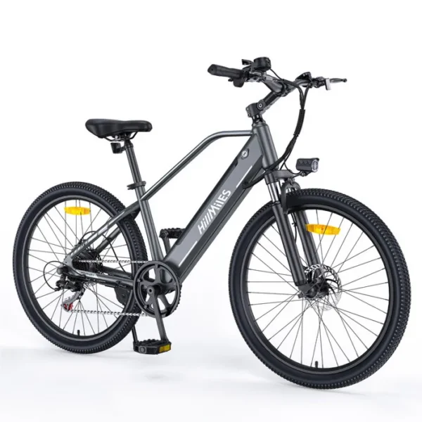HILLMILES MileTrail 1 - Vélo Électrique 26" - Batterie Amovible 36V 13Ah - Autonomie 100km - Frein à disque hydraulique, Gris