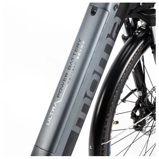 MOMA BIKES - Vélo de ville électrique VAE - 28" PRO - SHIMANO - 7 Vitesses - Freins à disques hydrau - Batterie Ion Lit - 48V - – Image 3