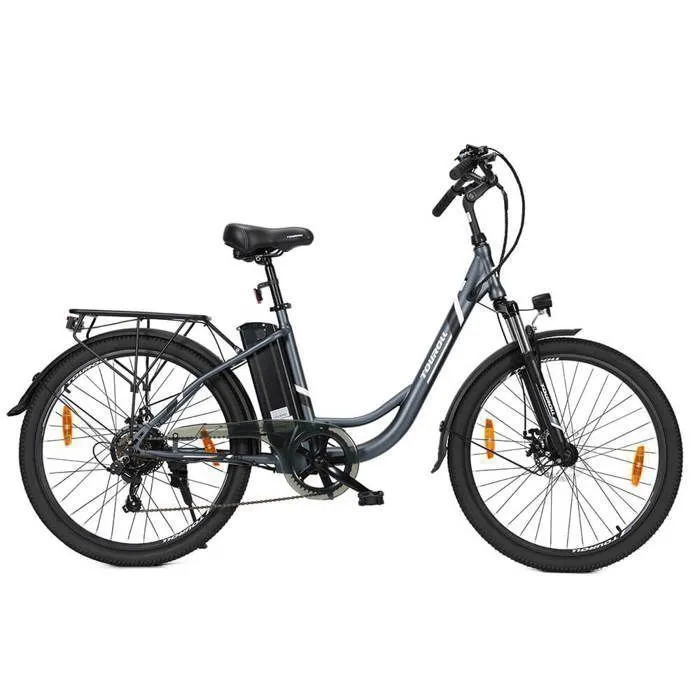 Vélo de Ville Électrique Touroll B1 - Moteur 250W -Batterie 15,6 Ah - Vitesse Max 25 km/h - Shimano 7 Vitesses - Pneu 26 x 1.95"